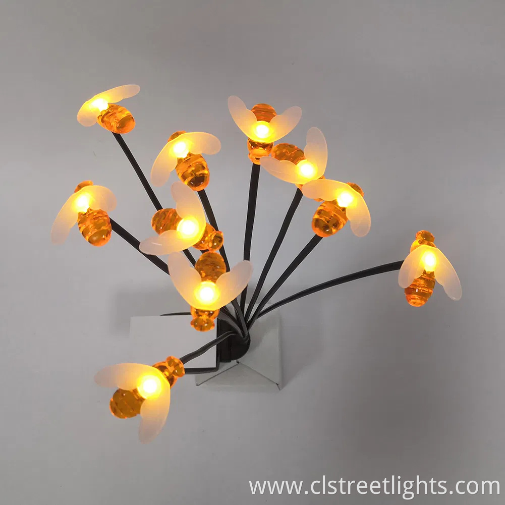 Yichen 10PCS Bee Waterproof Solar LED Garden Lawn Light